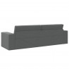 Sofa Bed 200cm Ciemnoszary tkanina