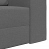 Sofa Bed 200cm Ciemnoszary tkanina