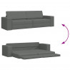 Sofa Bed 200cm Ciemnoszary tkanina