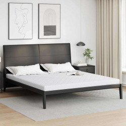 Materac Biały 180 x 200 cm Tkanina żakardowa
