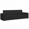 Sofa Bed 200cm Czarny tkanina