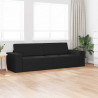 Sofa Bed 200cm Czarny tkanina