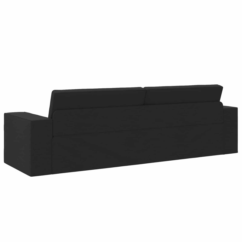 Sofa Bed 200cm Czarny tkanina