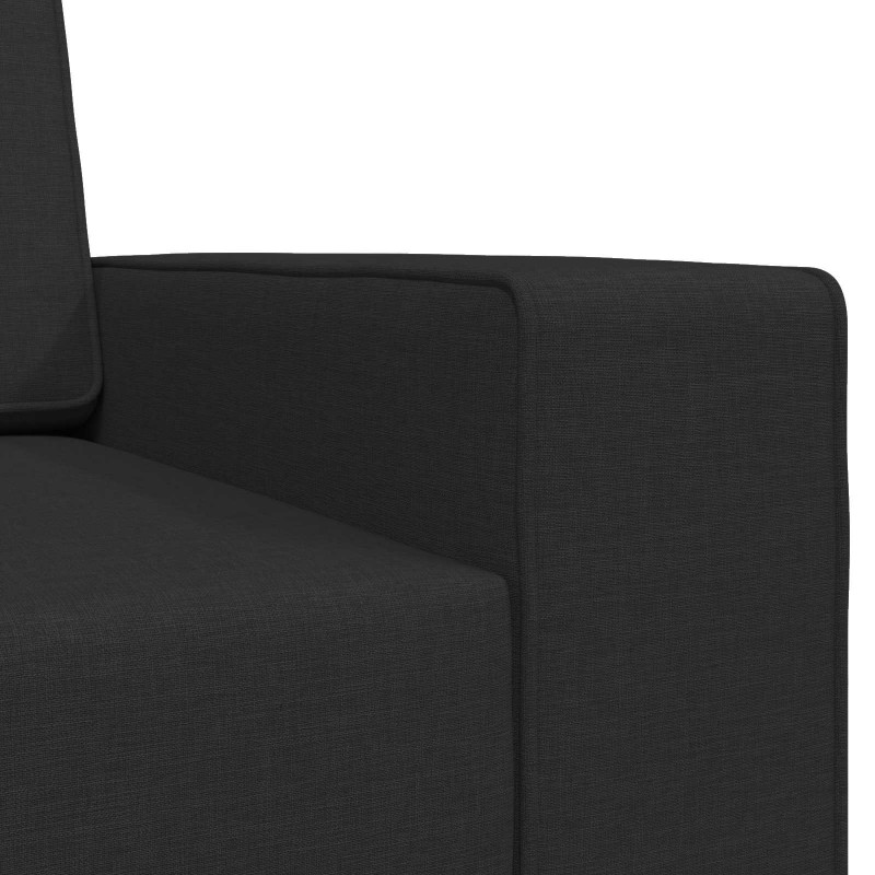 Sofa Bed 200cm Czarny tkanina