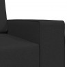 Sofa Bed 200cm Czarny tkanina