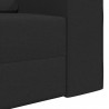 Sofa Bed 200cm Czarny tkanina