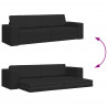 Sofa Bed 200cm Czarny tkanina