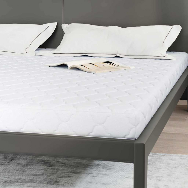 Materac Biały 200 x 200 cm Tkanina żakardowa