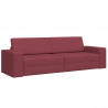 Sofa Bed 200cm Czerwone wino tkanina