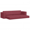Sofa Bed 200cm Czerwone wino tkanina