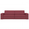 Sofa Bed 200cm Czerwone wino tkanina