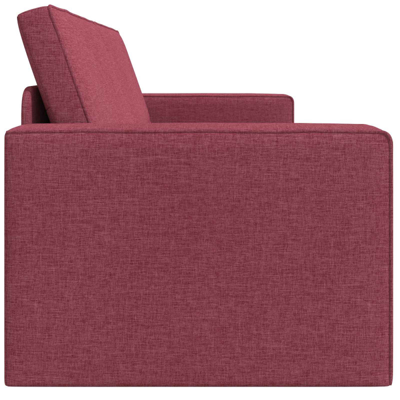 Sofa Bed 200cm Czerwone wino tkanina