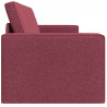 Sofa Bed 200cm Czerwone wino tkanina