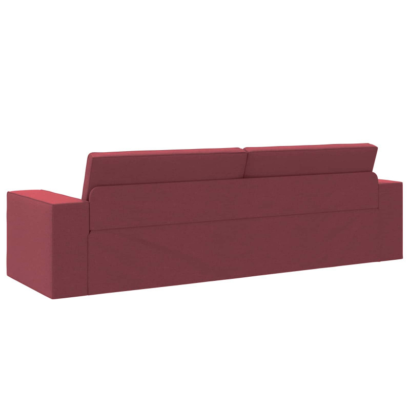 Sofa Bed 200cm Czerwone wino tkanina