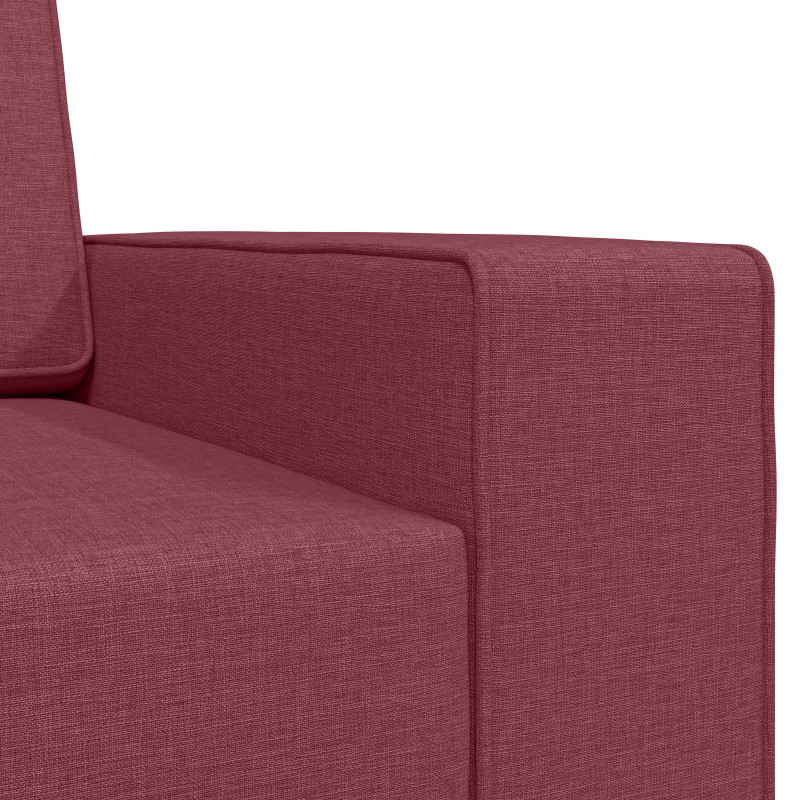 Sofa Bed 200cm Czerwone wino tkanina
