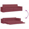 Sofa Bed 200cm Czerwone wino tkanina