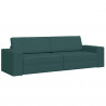 Sofa Bed 200cm Ciemna zieleń tkanina