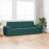 Sofa Bed 200cm Ciemna zieleń tkanina