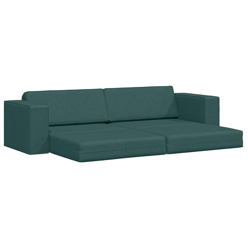 Sofa Bed 200cm Ciemna zieleń tkanina