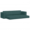 Sofa Bed 200cm Ciemna zieleń tkanina