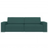 Sofa Bed 200cm Ciemna zieleń tkanina
