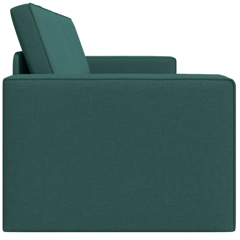 Sofa Bed 200cm Ciemna zieleń tkanina