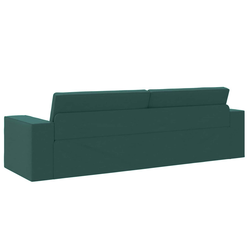 Sofa Bed 200cm Ciemna zieleń tkanina