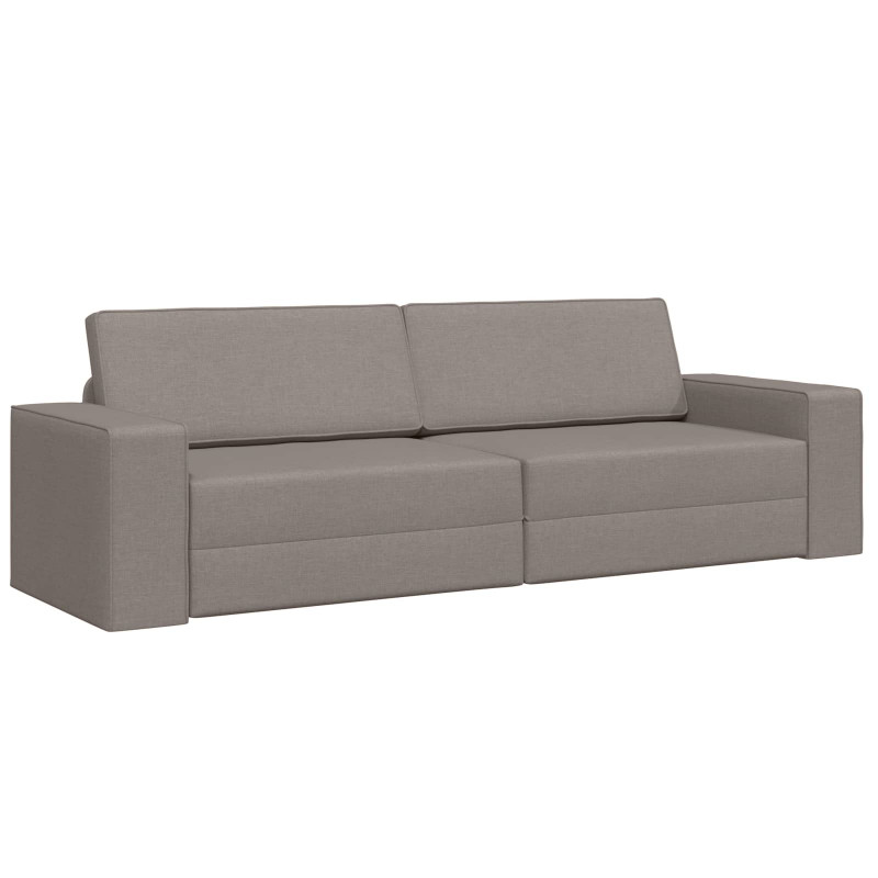 Sofa Bed 200cm Ciemnoszary tkanina