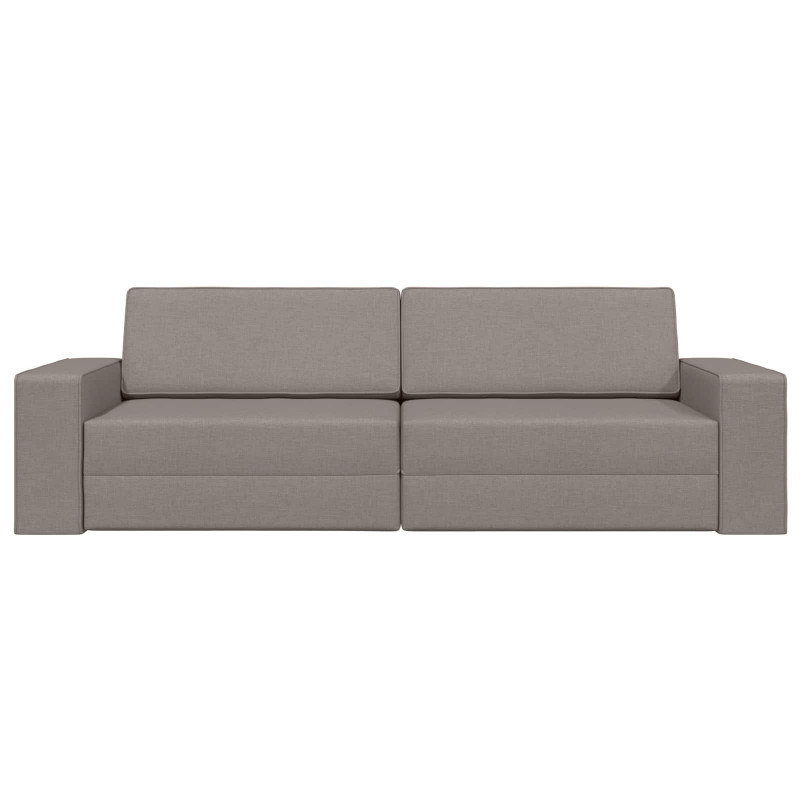 Sofa Bed 200cm Ciemnoszary tkanina