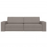 Sofa Bed 200cm Ciemnoszary tkanina