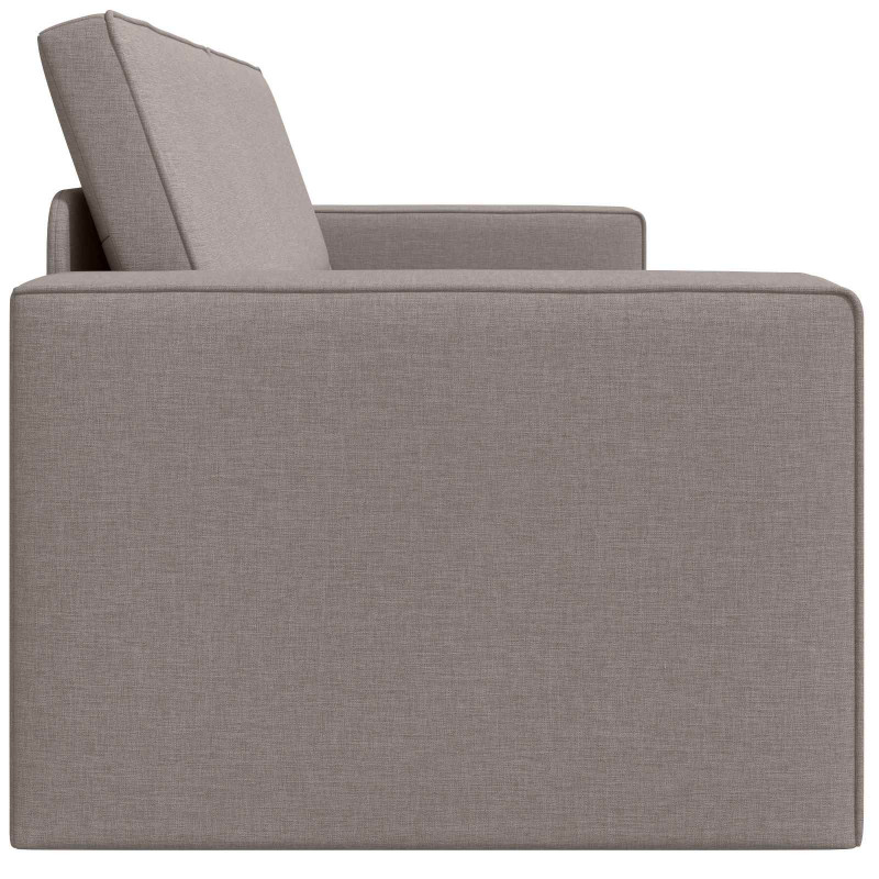 Sofa Bed 200cm Ciemnoszary tkanina