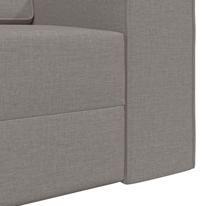 Sofa Bed 200cm Ciemnoszary tkanina