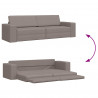 Sofa Bed 200cm Ciemnoszary tkanina