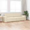 Sofa Bed 200cm Kremowy tkanina