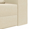 Sofa Bed 200cm Kremowy tkanina