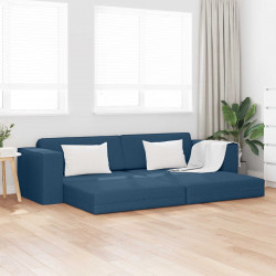 Sofa Bed 200cm Granatowy tkanina