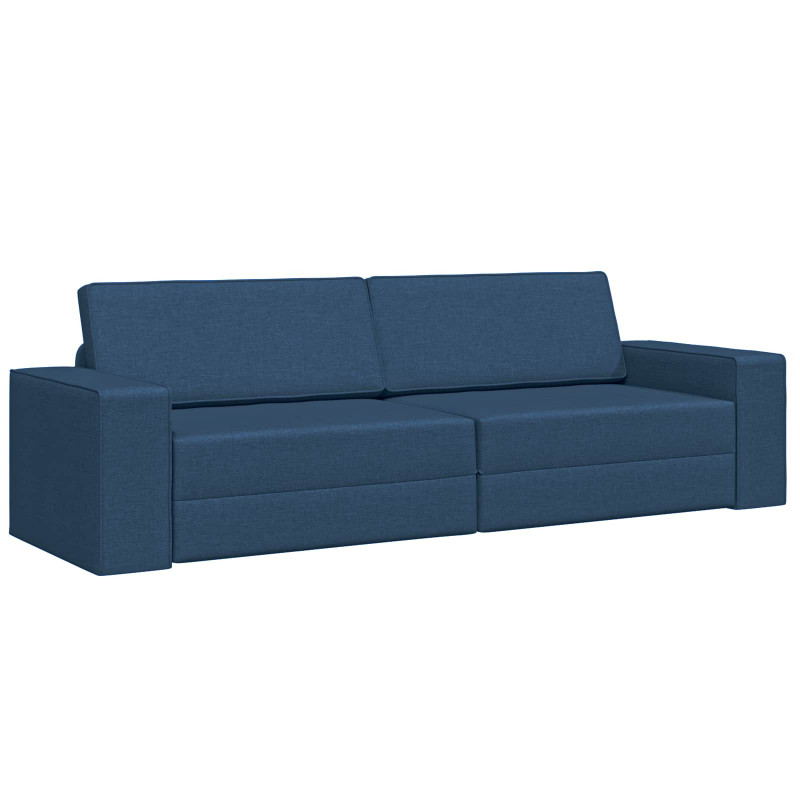 Sofa Bed 200cm Granatowy tkanina