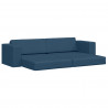 Sofa Bed 200cm Granatowy tkanina