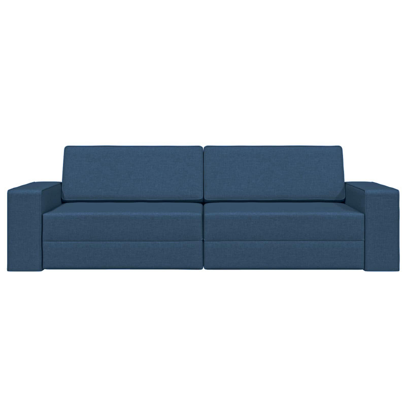 Sofa Bed 200cm Granatowy tkanina