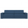 Sofa Bed 200cm Granatowy tkanina