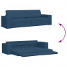 Sofa Bed 200cm Granatowy tkanina