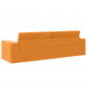 Sofa Bed 200cm Ciemny Żółty tkanina