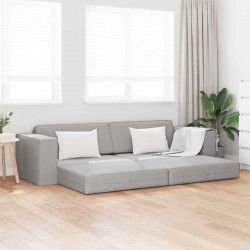 Sofa Bed 200cm Szary chmur tkanina
