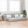 Sofa Bed 200cm Szary chmur tkanina