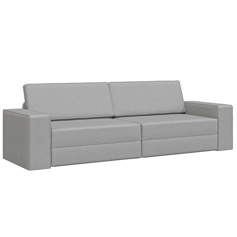 Sofa Bed 200cm Szary chmur tkanina