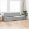 Sofa Bed 200cm Szary chmur tkanina