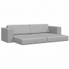 Sofa Bed 200cm Szary chmur tkanina