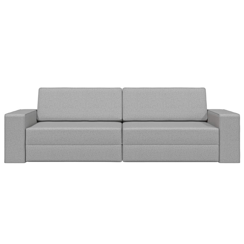 Sofa Bed 200cm Szary chmur tkanina