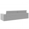 Sofa Bed 200cm Szary chmur tkanina