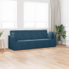 Sofa podłogowa z funkcją spania 200cm Niebieski Aksamit